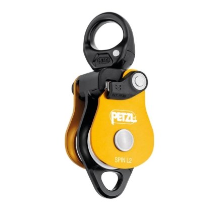 Petzl SPIN L2 Polea doble eficaz con bisagra giratoria