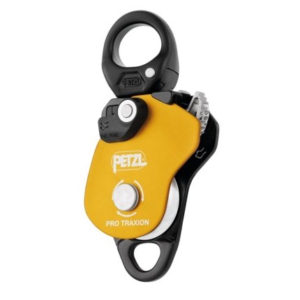 Petzl PRO TRAXION Polea de bloqueo con bisagra giratoria